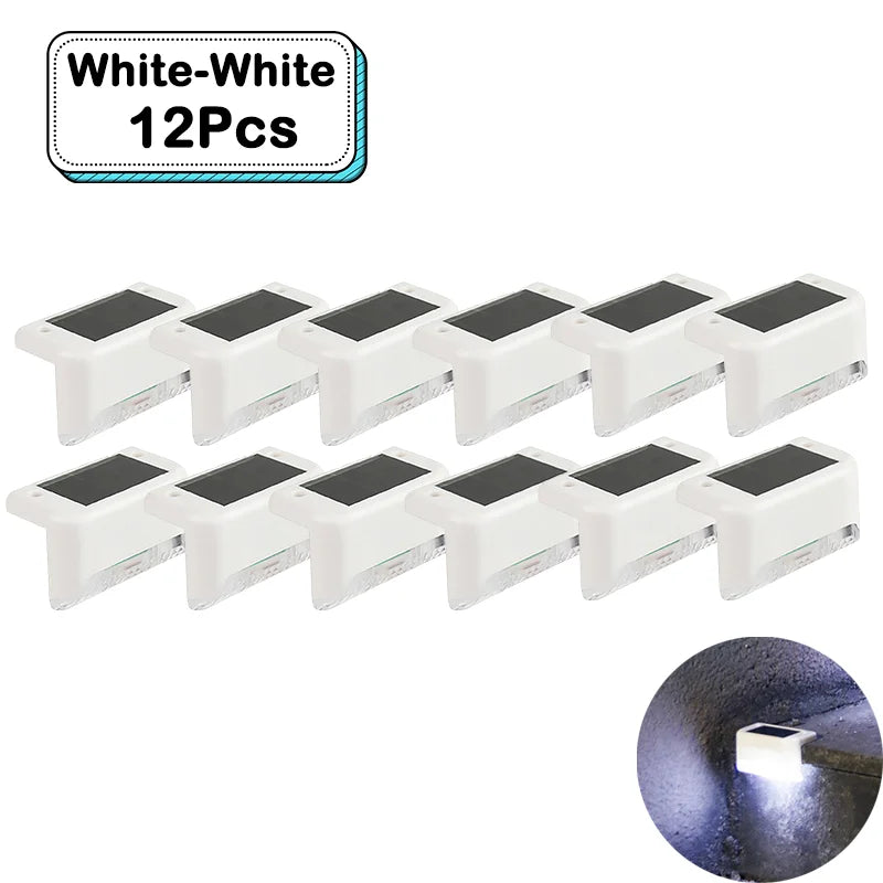 Outdoor Solar Step Lights – Warm White LED
