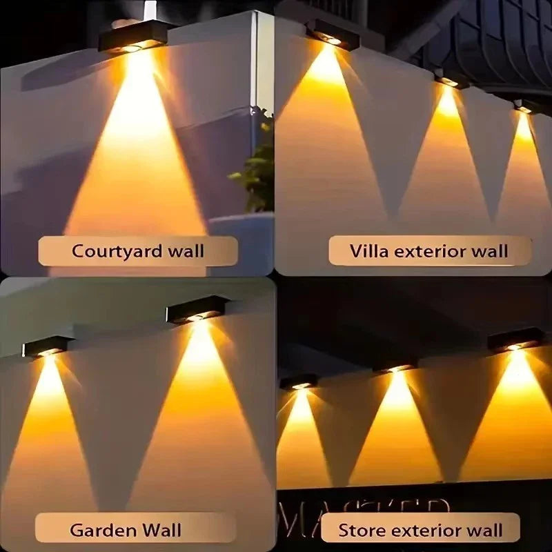 Solar Wall Fence Light – LED IP65 Waterproof Wireless Garden