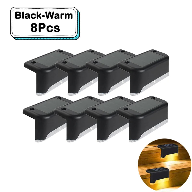 Outdoor Solar Step Lights – Warm White LED