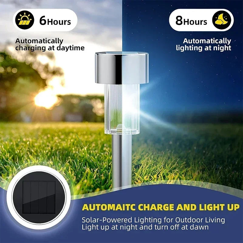 Solar Garden Lantern 10-Pack – LED Waterproof