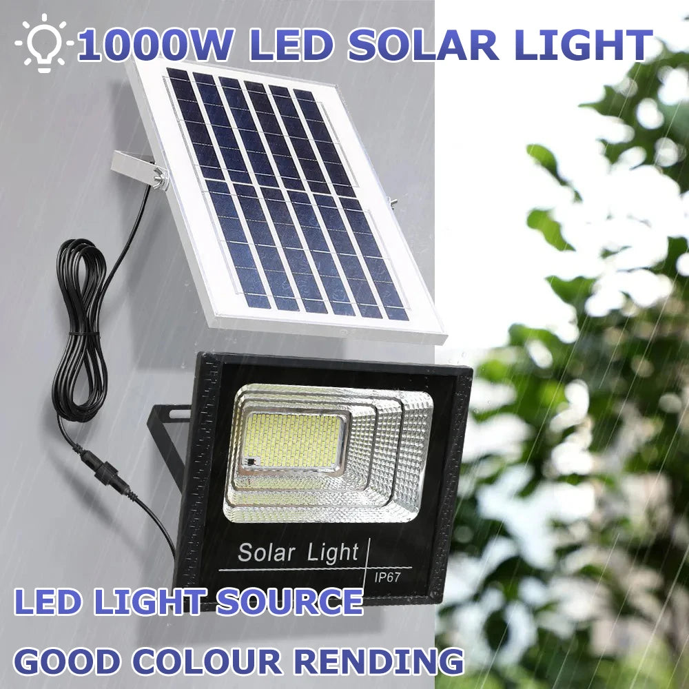 Solar Induction Light – 1000W LED Remote Control