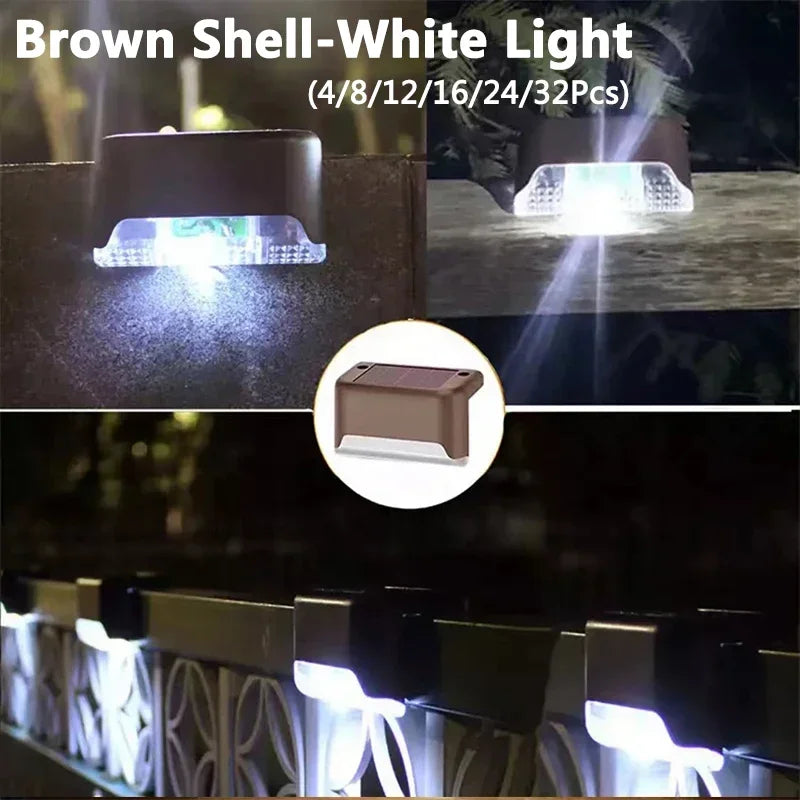Solar Deck Fence Light 4-32PCS – LED Waterproof