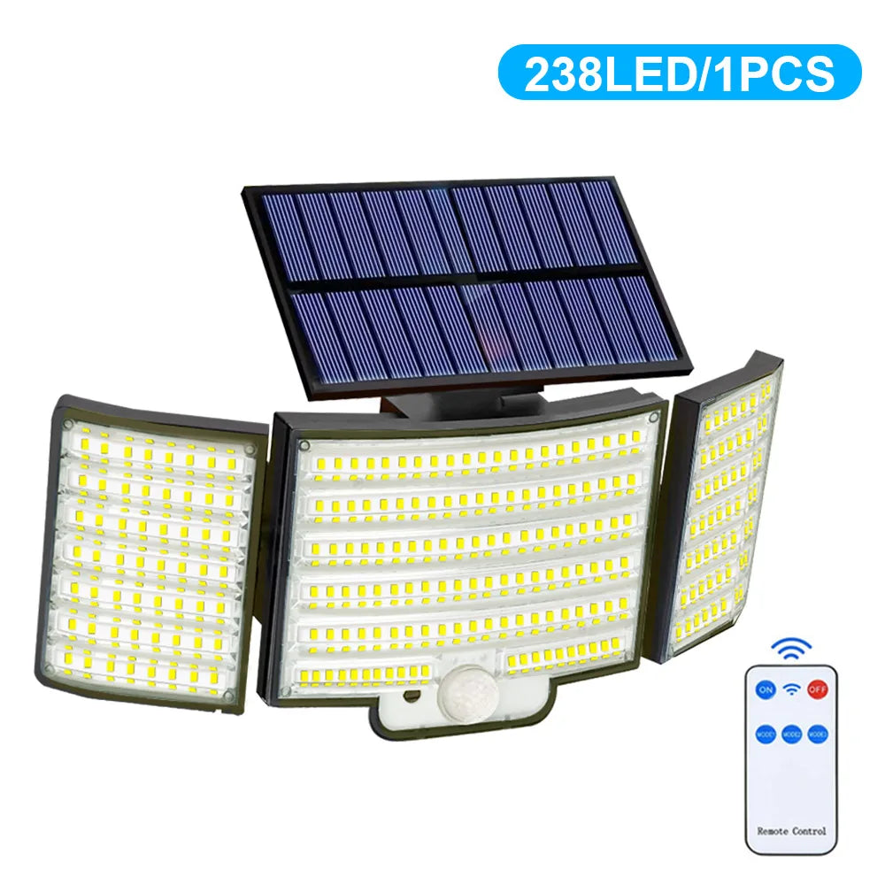 Solar Security Wall Light – 366LED IP65 Motion Sensor