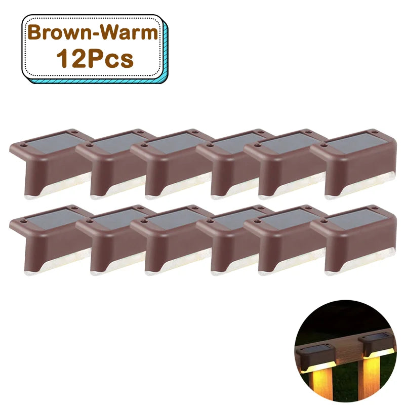 Outdoor Solar Step Lights – Warm White LED