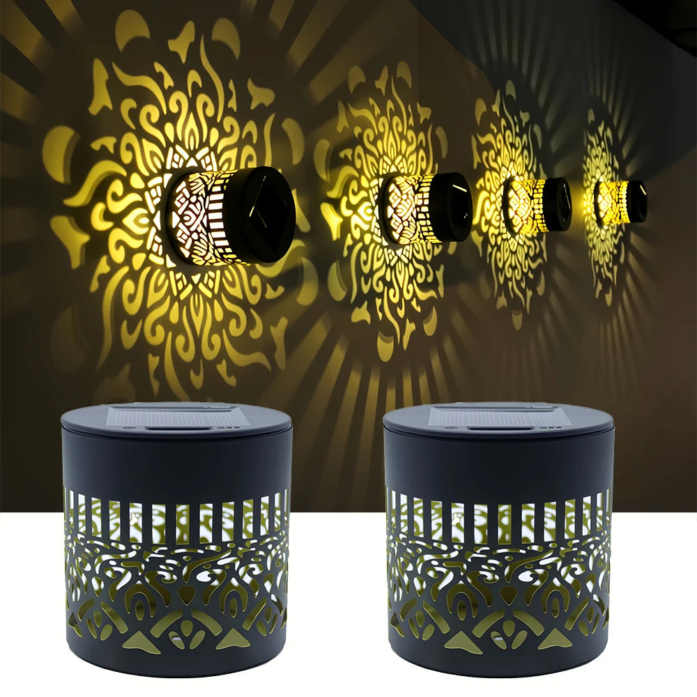Solar Wall Light – LED IP65 Waterproof Warm White Garden Lawn