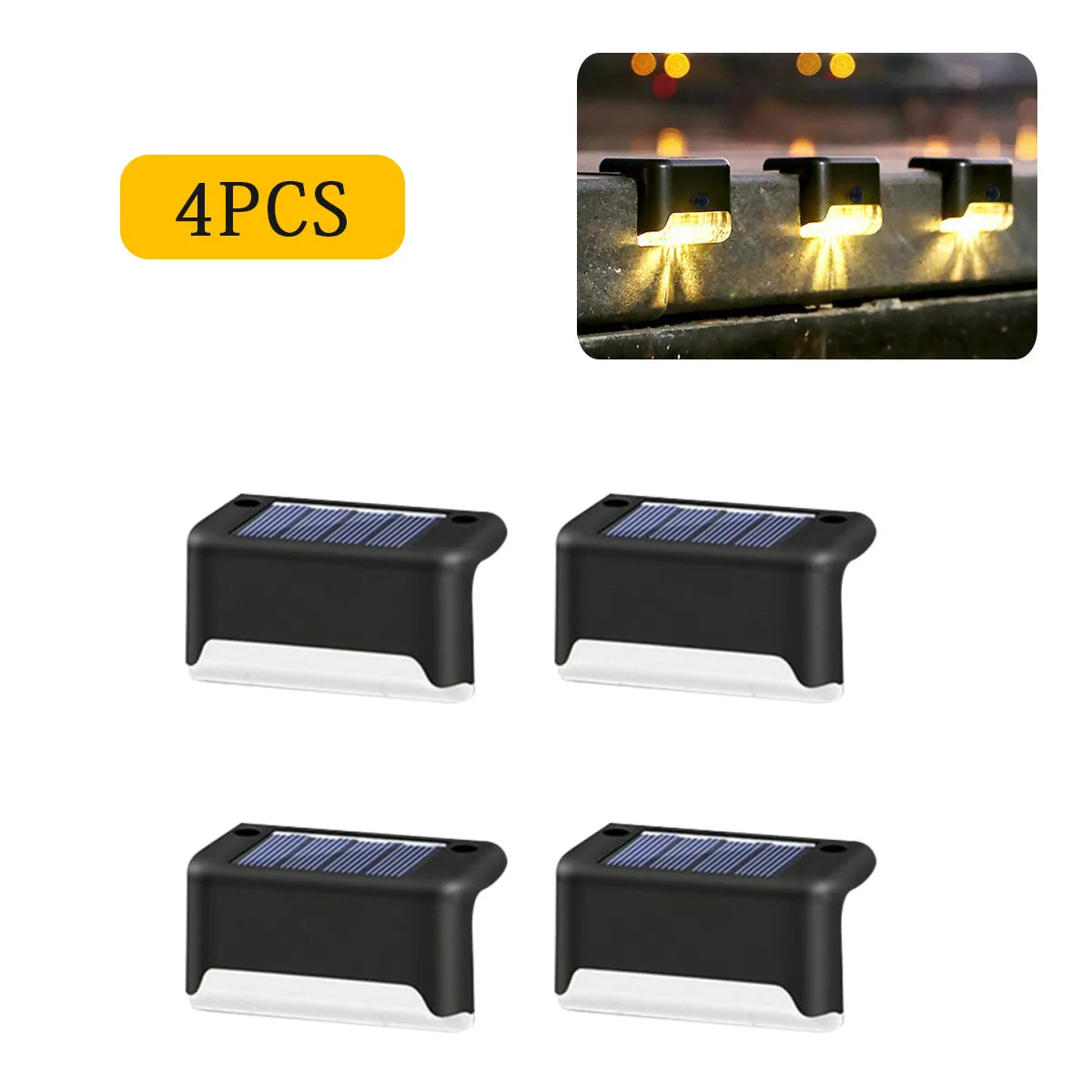 Solar Deck Stair Light 4-16PCS – LED Waterproof