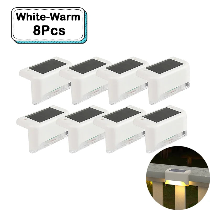 Outdoor Solar Step Lights – Warm White LED
