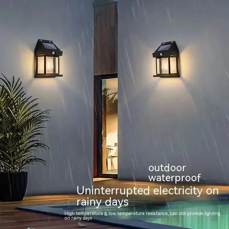 Solar Wall Light – LED Motion Sensor IP65 Waterproof Garden