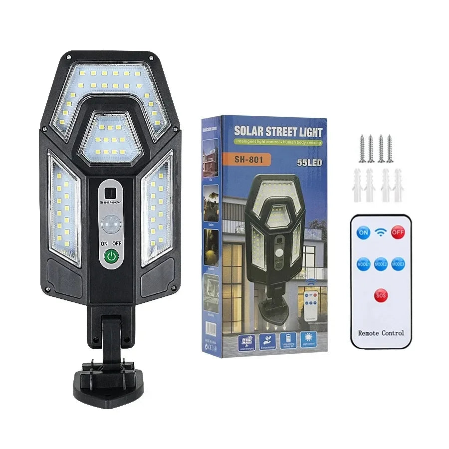 Solar Wall Fence Light – LED Dusk to Dawn Waterproof Garden
