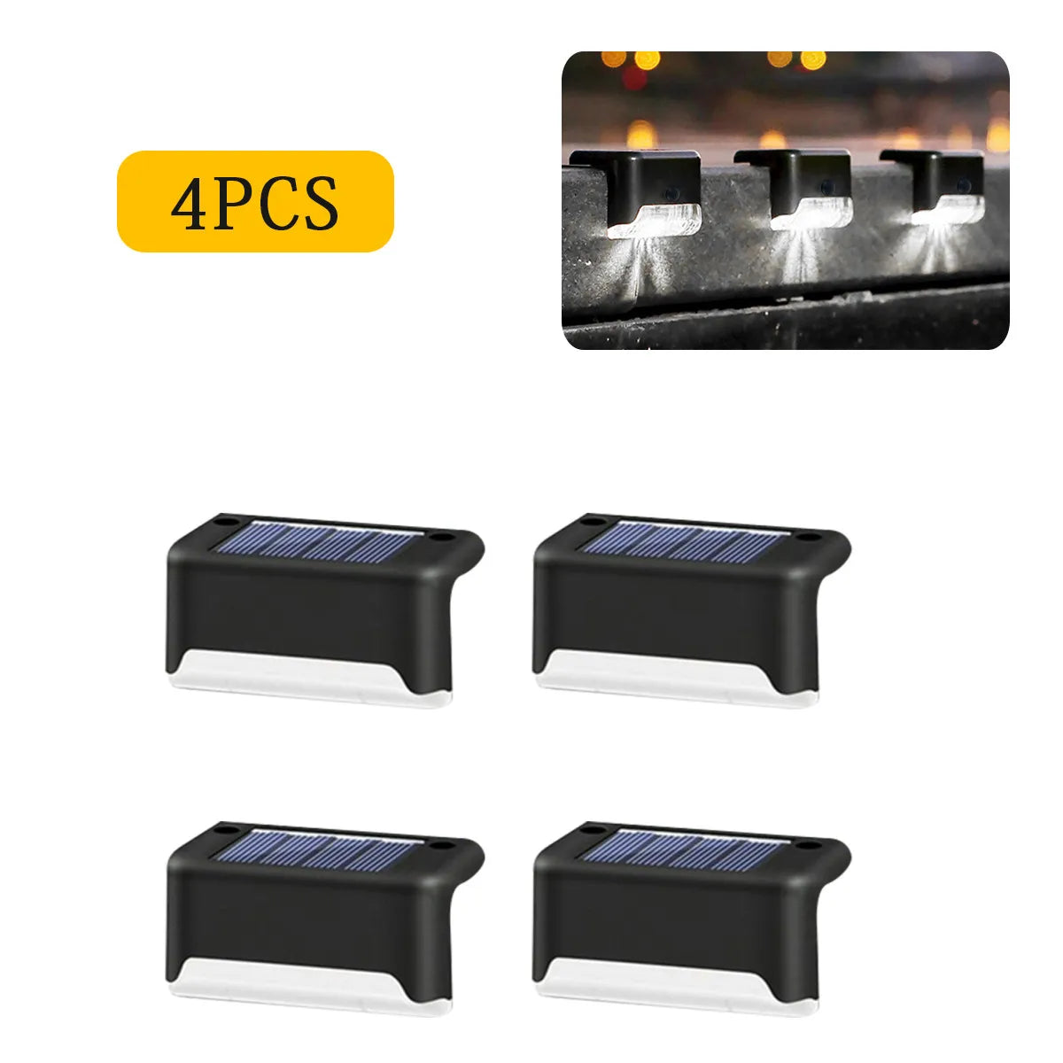 Solar Deck Stair Light 4-16PCS – LED Waterproof