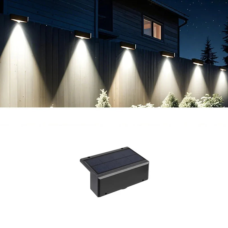 Solar Wall Fence Light – LED IP65 Waterproof Wireless Garden