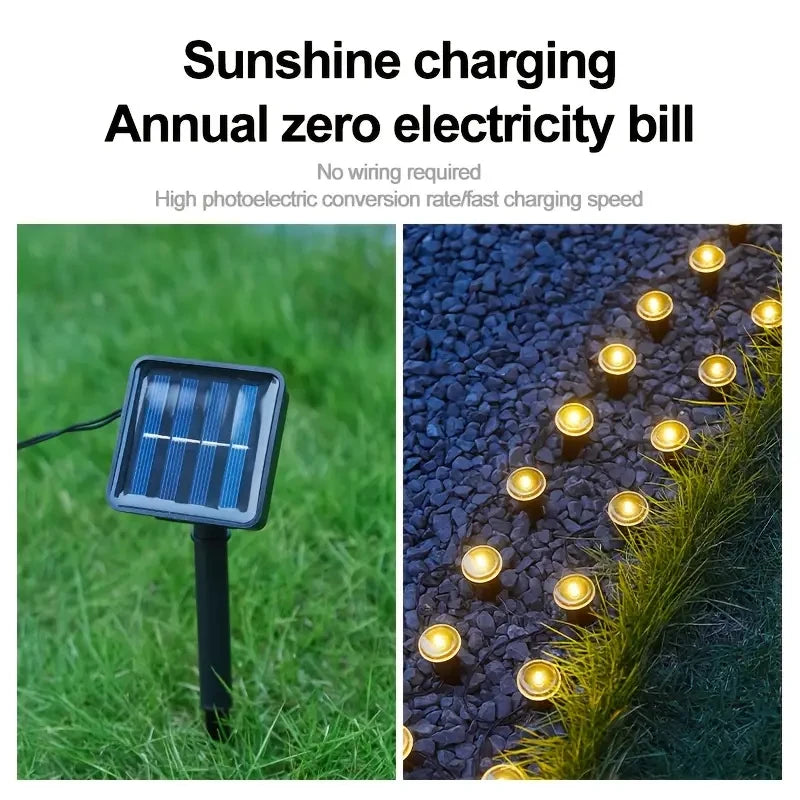 Solar Garden Pathway Light – 30LED 8 Modes