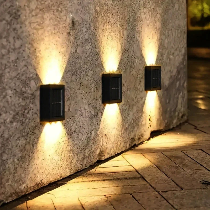 Solar Wall Washer Light 1-6PCS – Up Down Waterproof Garden Yard