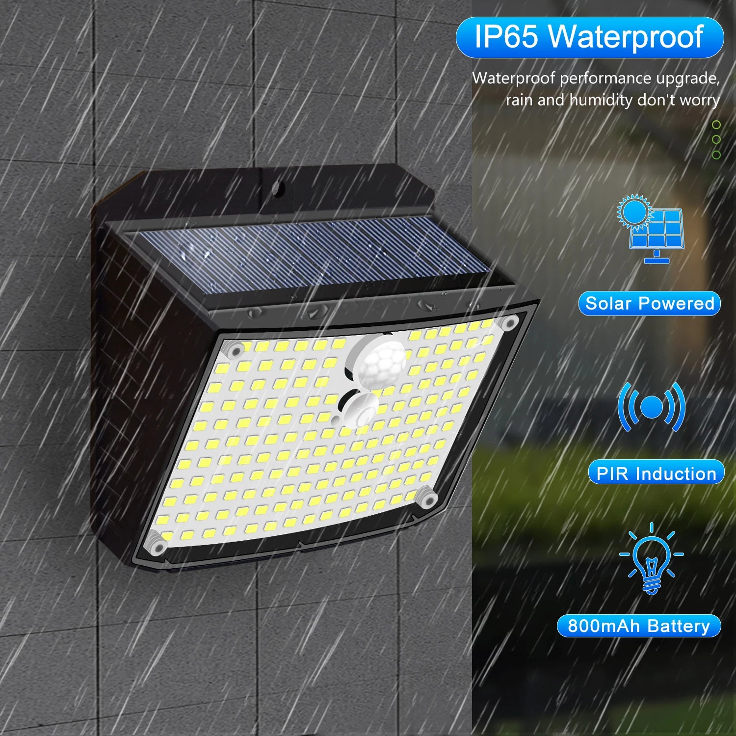 Solar Security Wall Light – 158LED Motion Sensor
