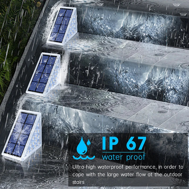 Solar Step Stair Light – LED IP67 Waterproof Lens Anti-theft