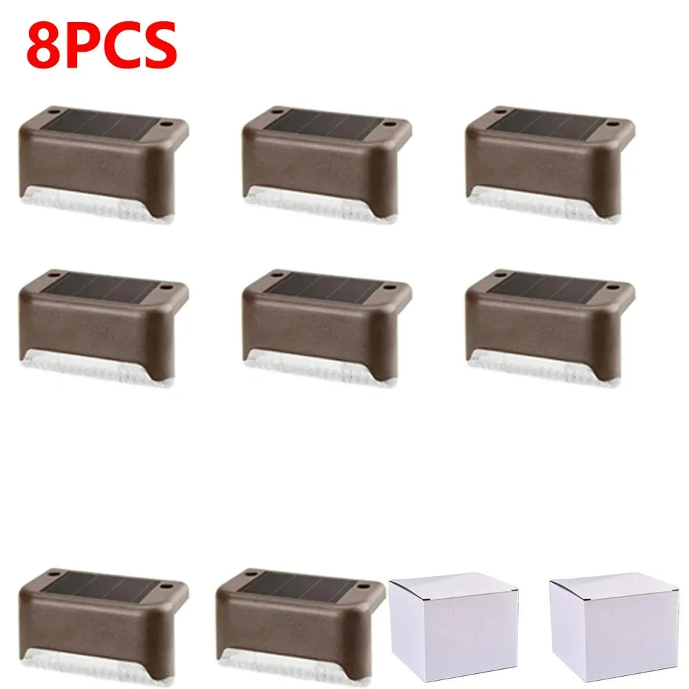 Solar Step Light 4-32 Pack – LED Warm White IP65 Waterproof Path