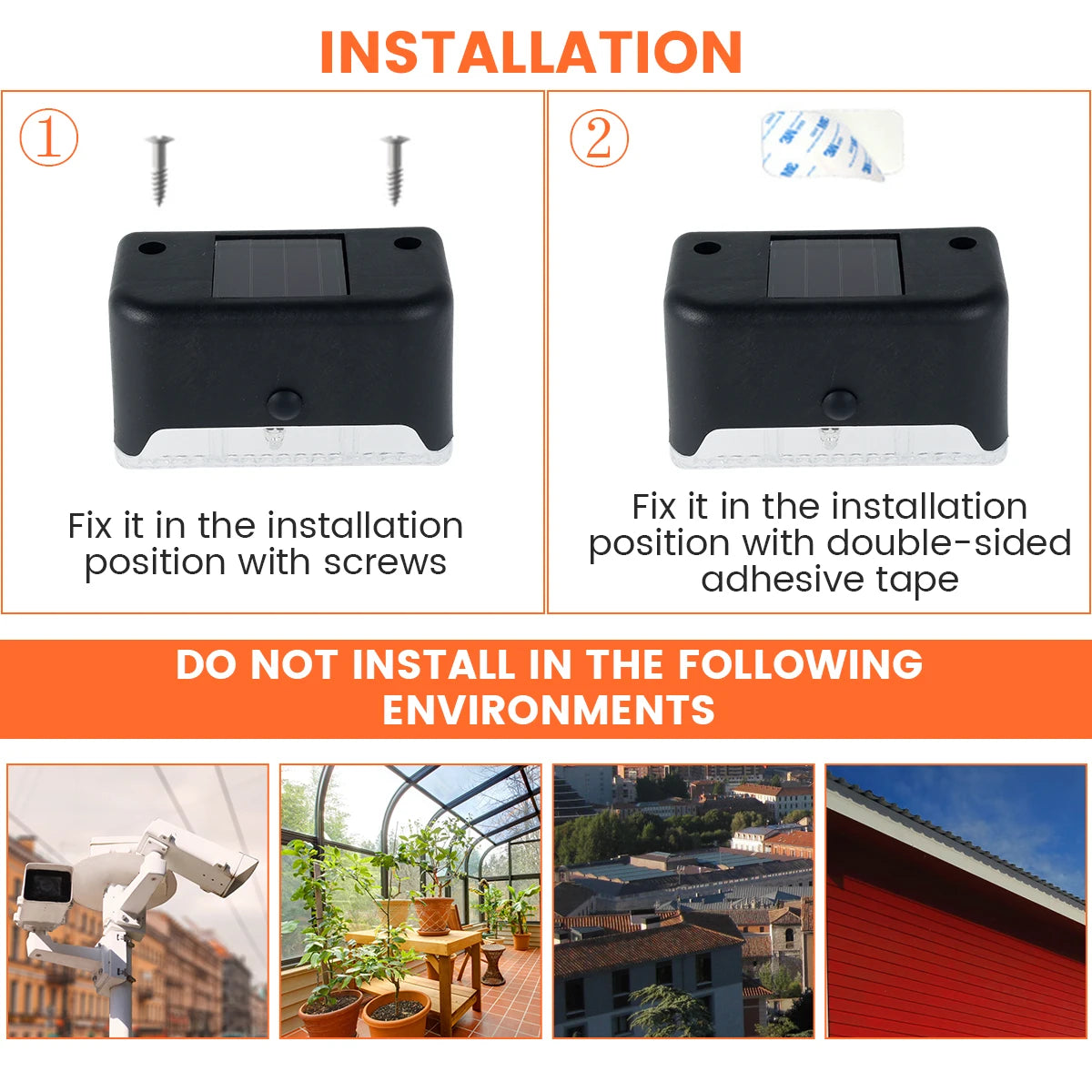 Solar Deck Stair Light 4-16PCS – LED Waterproof