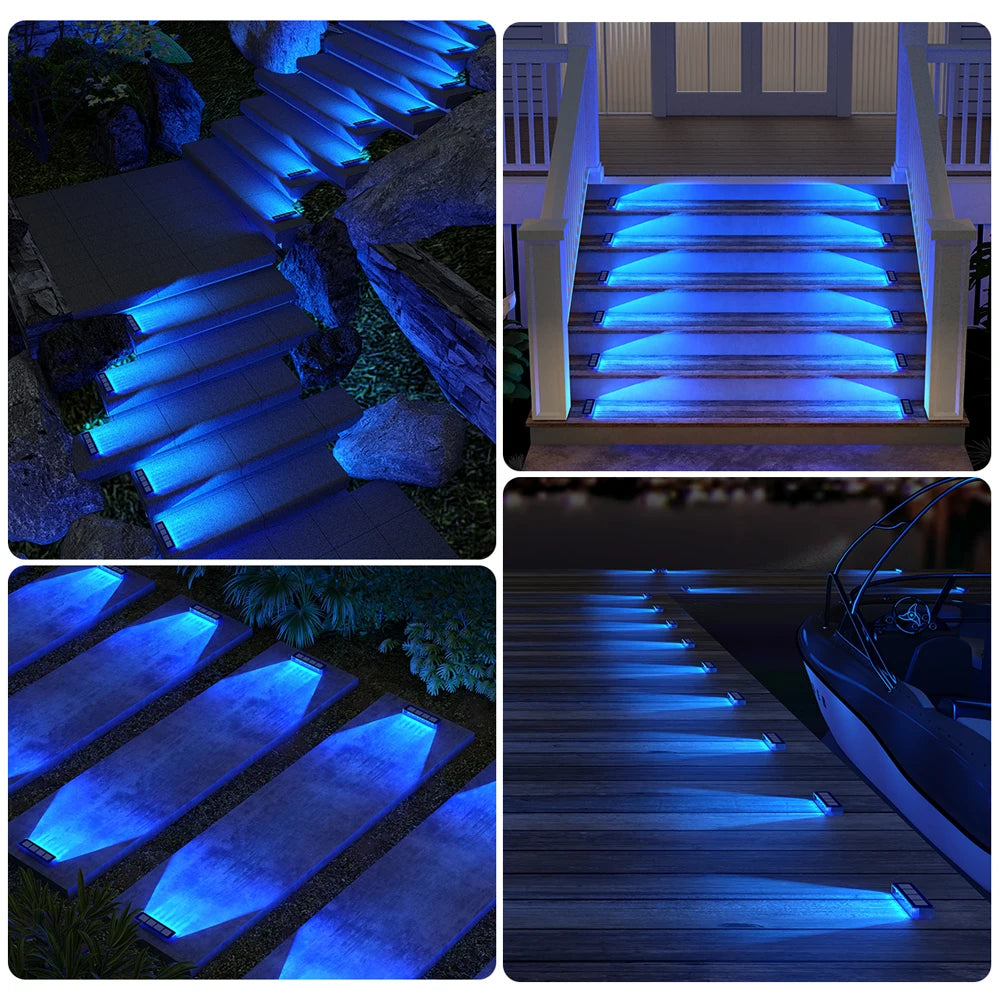 Solar Step Stair Light – LED IP68 Waterproof Lens Anti-theft