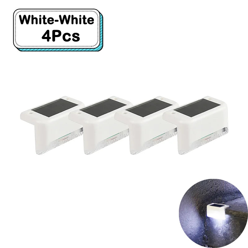 Outdoor Solar Step Lights – Warm White LED