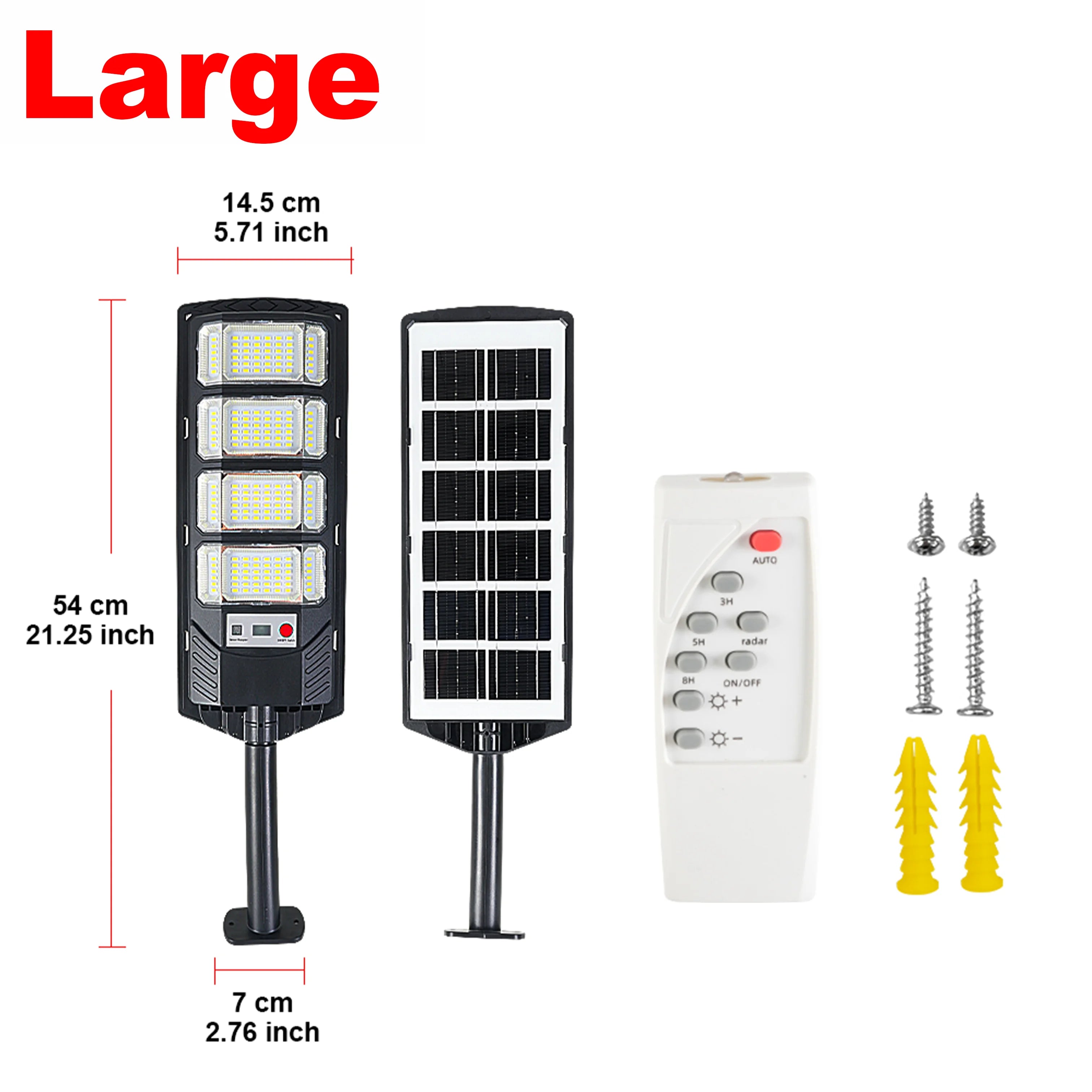 Solar Street Light 15000W – 320° IR Sensor Dusk to Dawn