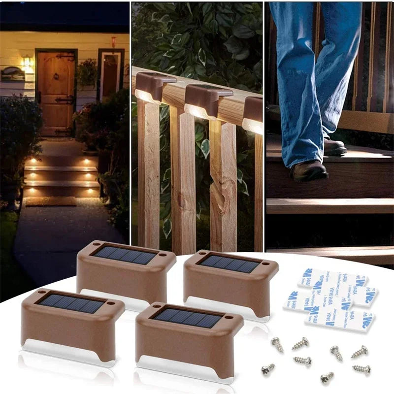 Solar Deck Step Light 2-Pack – LED Waterproof