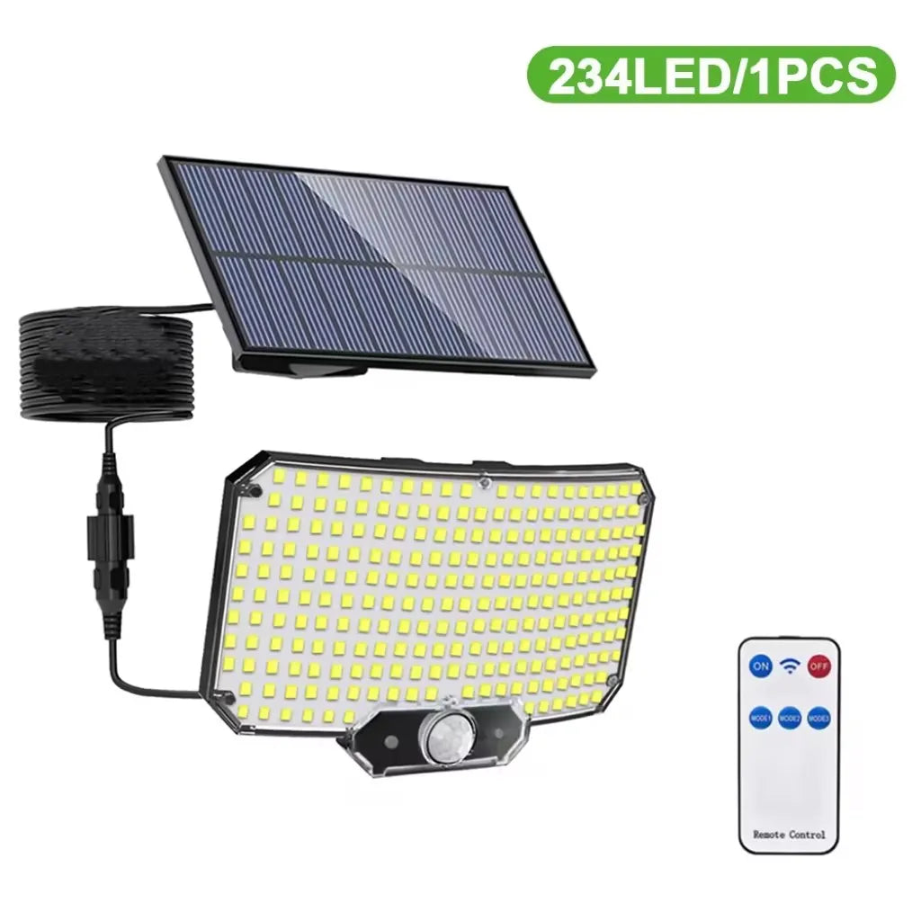 Solar Flood Wall Light – 234LED Motion Sensor