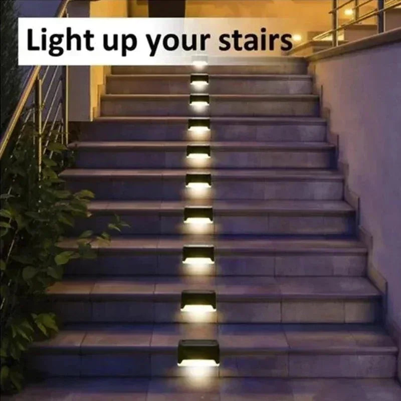 Solar Deck Stair Light 1-12PCS – LED Waterproof