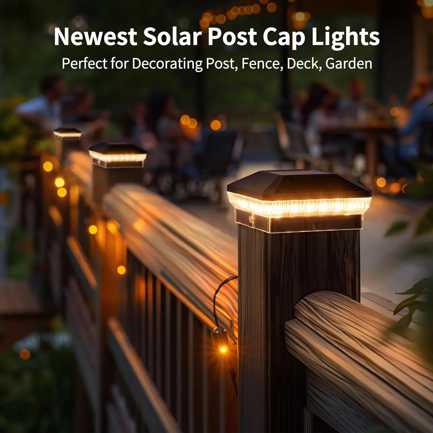 Solar Post Cap Light 6-12 Pack – 40LED 30LM
