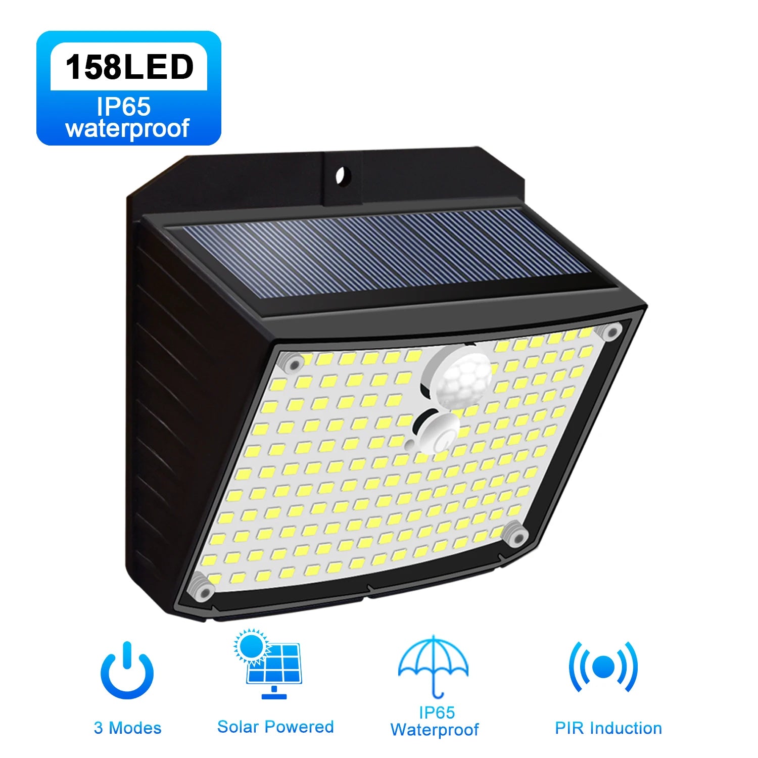 Solar Security Wall Light – 158LED Motion Sensor