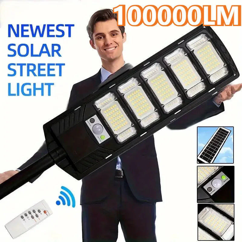 Solar Street Light Commercial – 100000LM Dusk to Dawn IP65