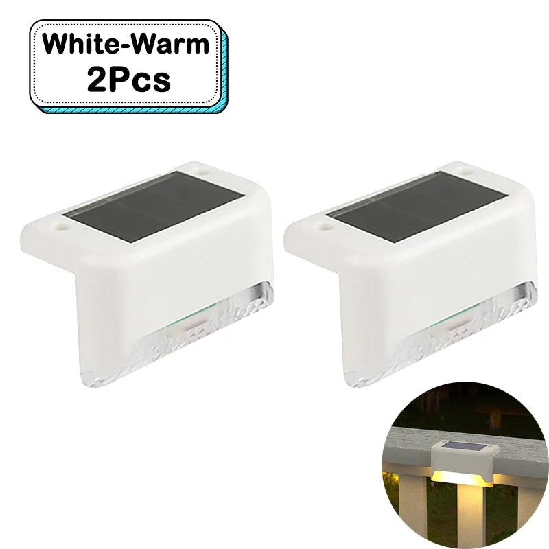 Outdoor Solar Step Lights – Warm White LED