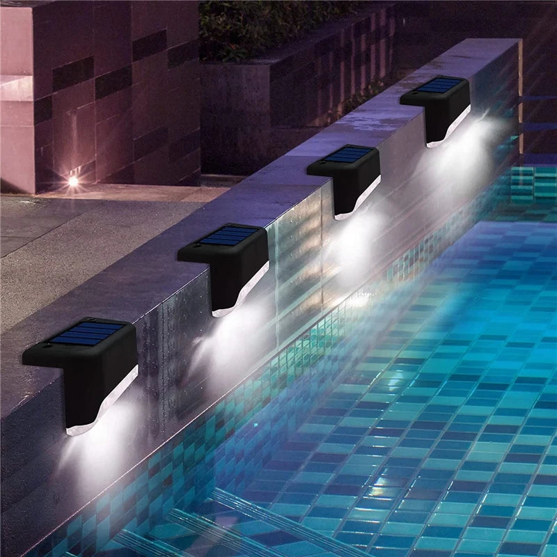Solar Step Fence Light 20-Pack – LED Waterproof Railing Stairs