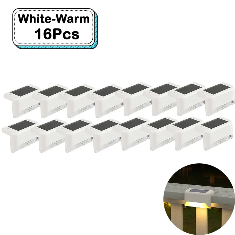 Outdoor Solar Step Lights – Warm White LED