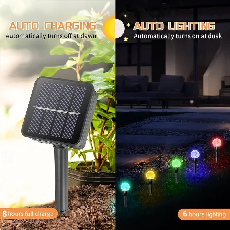 Solar Bubble Ball Lawn Light – 30LED Waterproof