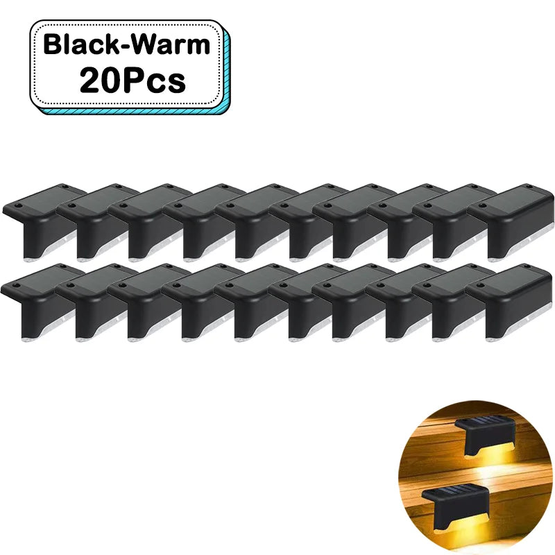 Outdoor Solar Step Lights – Warm White LED