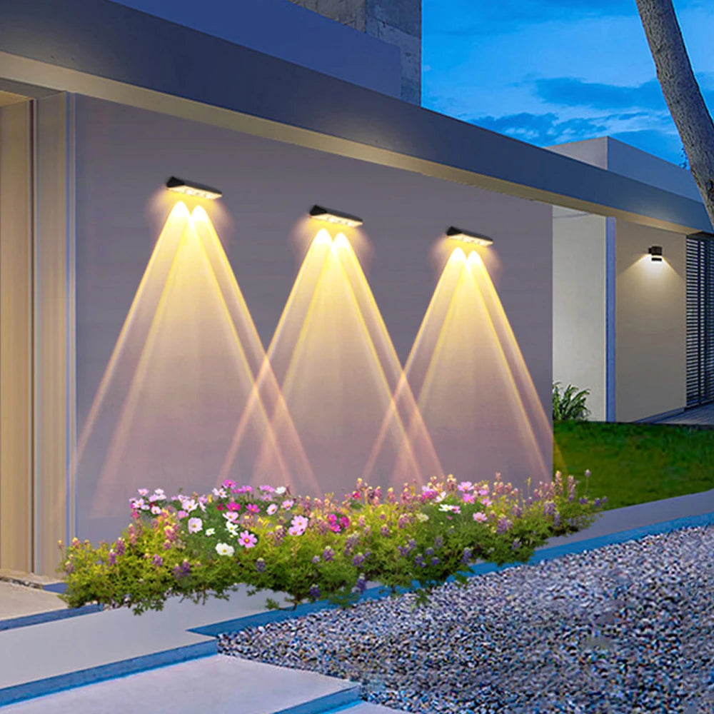 Solar Fence Step Light 1-8PCS – RGB Warm White