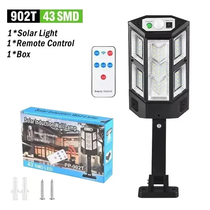 Solar Wall Fence Light – LED Dusk to Dawn Waterproof Garden