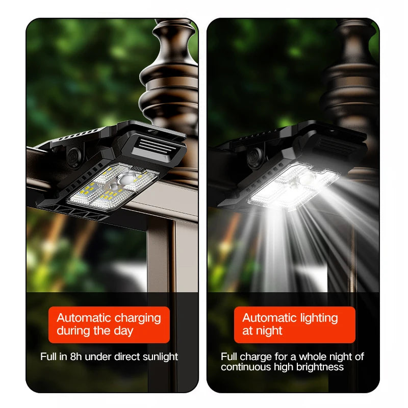 Solar Clamp Work Light – LED Motion Sensor