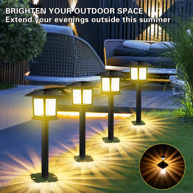 Solar Pathway Light 2PCS – LED Waterproof Walkway