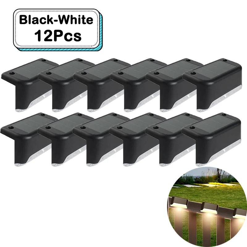 Outdoor Solar Step Lights – Warm White LED