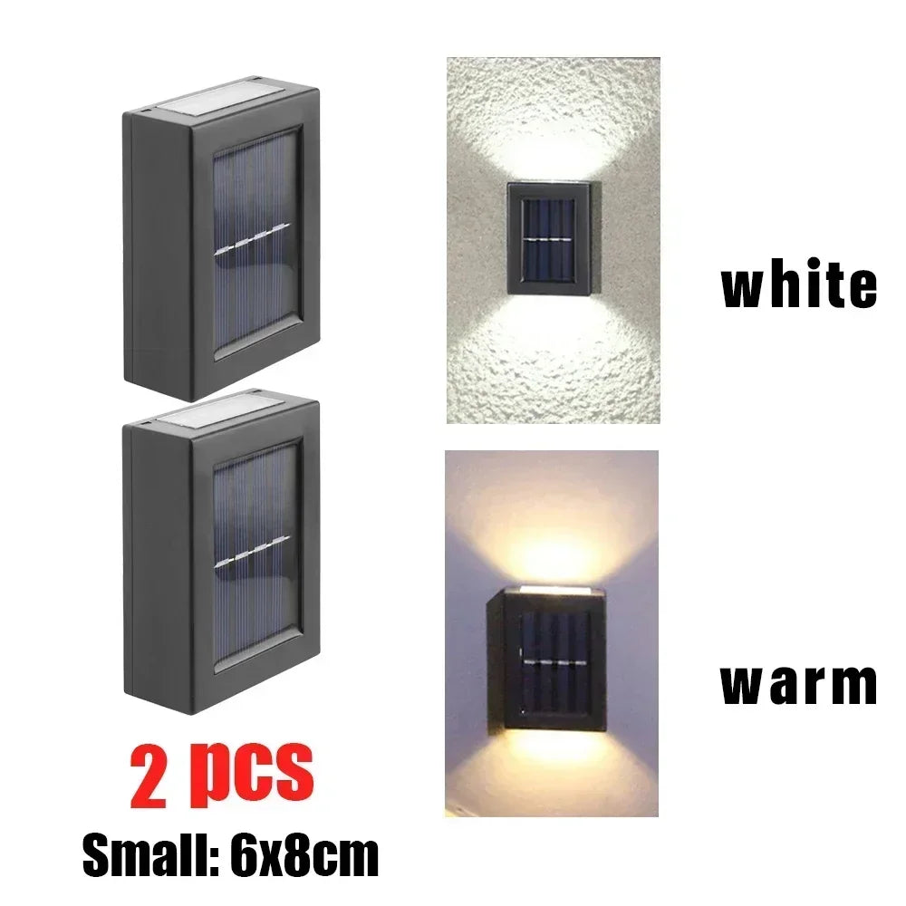 Solar Wall Washer Light 1-6PCS – Up Down Waterproof Garden Yard