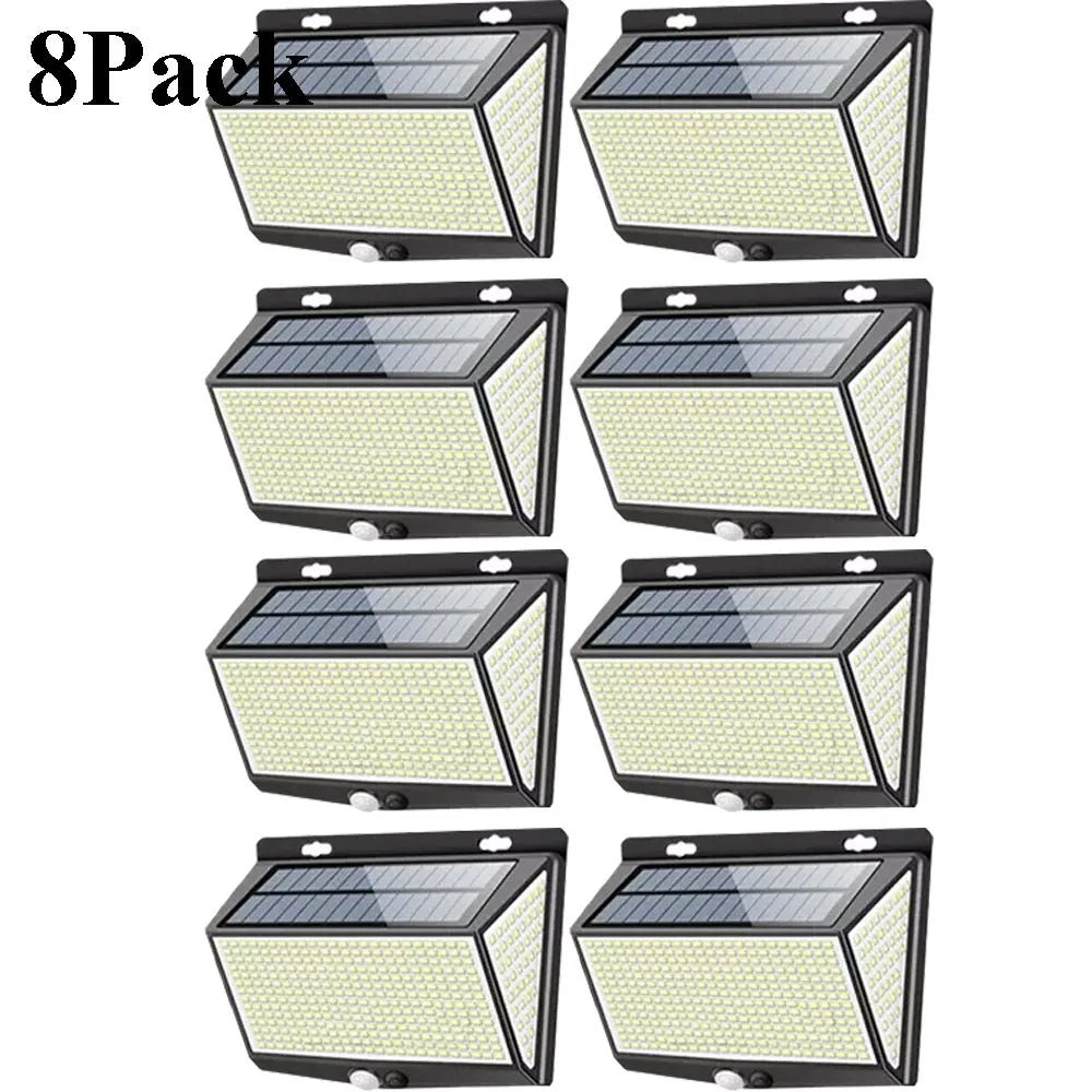 Solar Security Wall Light – 468LED PIR Motion Sensor