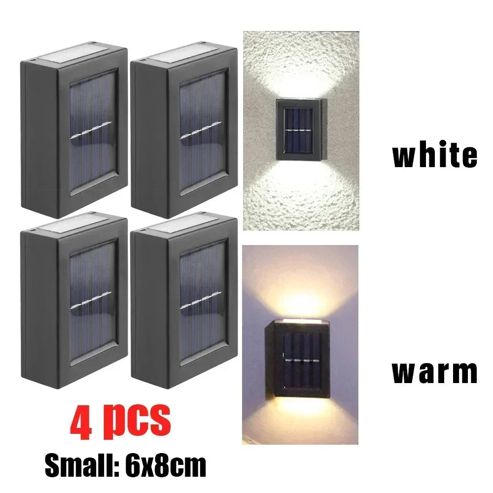 Solar Wall Washer Light 1-6PCS – Up Down Waterproof Garden Yard
