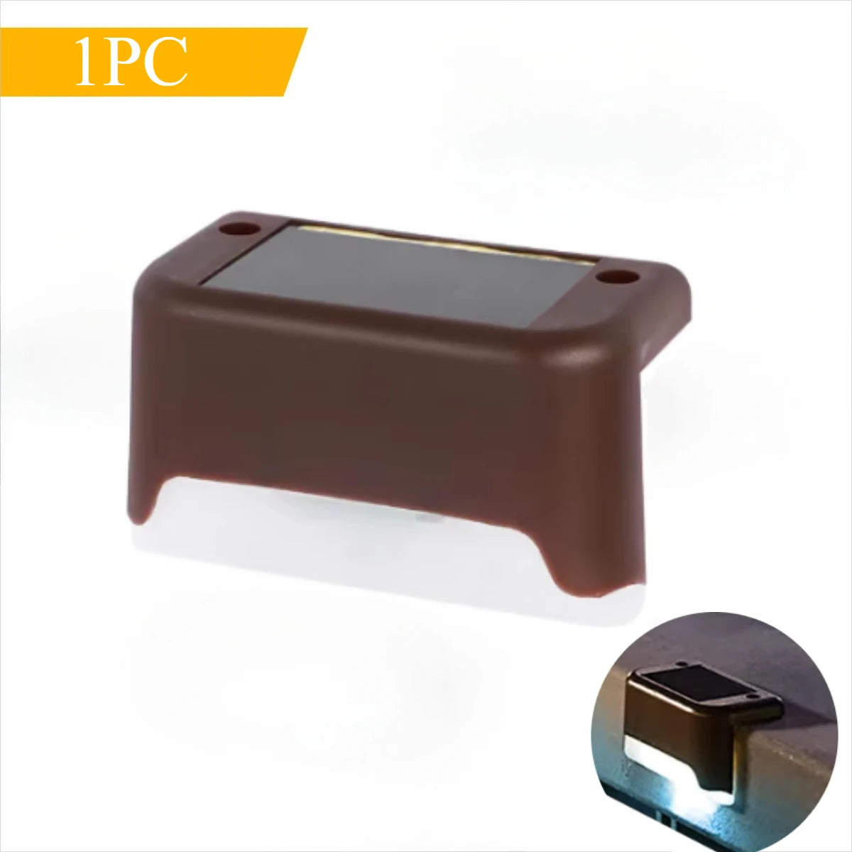 Solar Deck Step Light 2-Pack – LED Waterproof