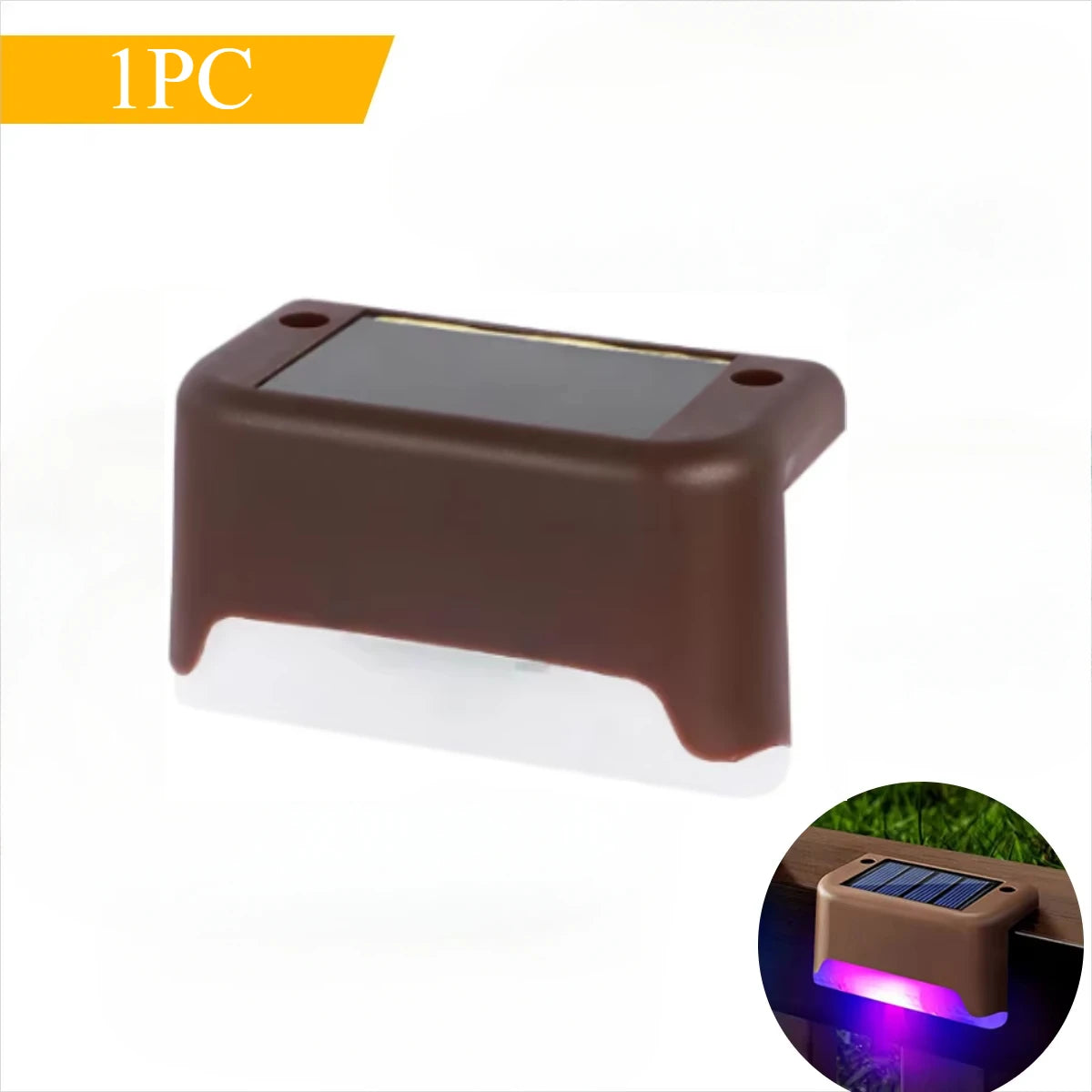 Solar Deck Step Light 2-Pack – LED Waterproof