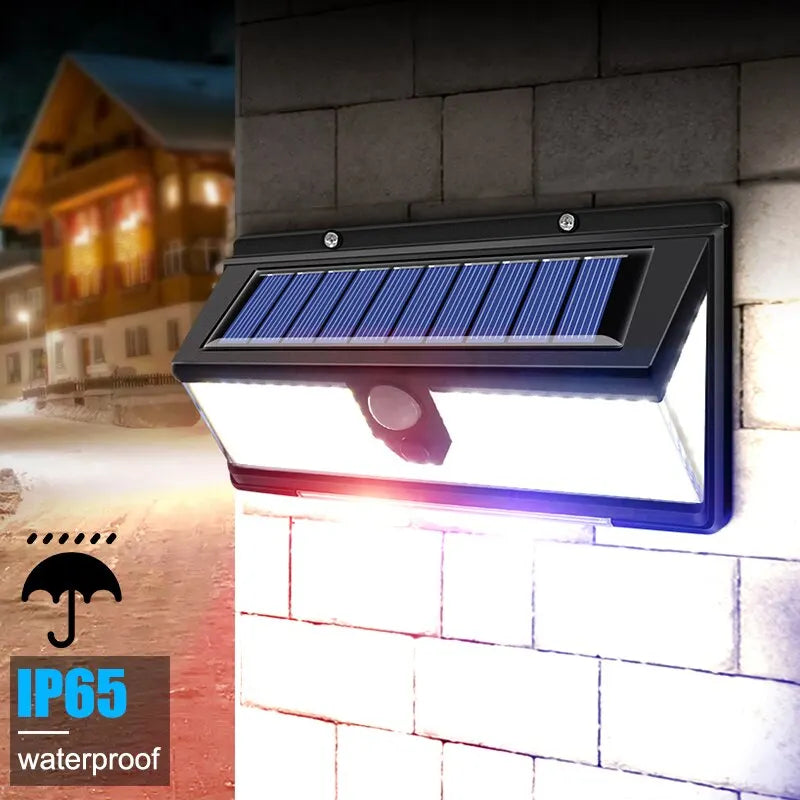 Solar Wall Garden Light – 190LED IP65 Motion Sensor 4 Mode