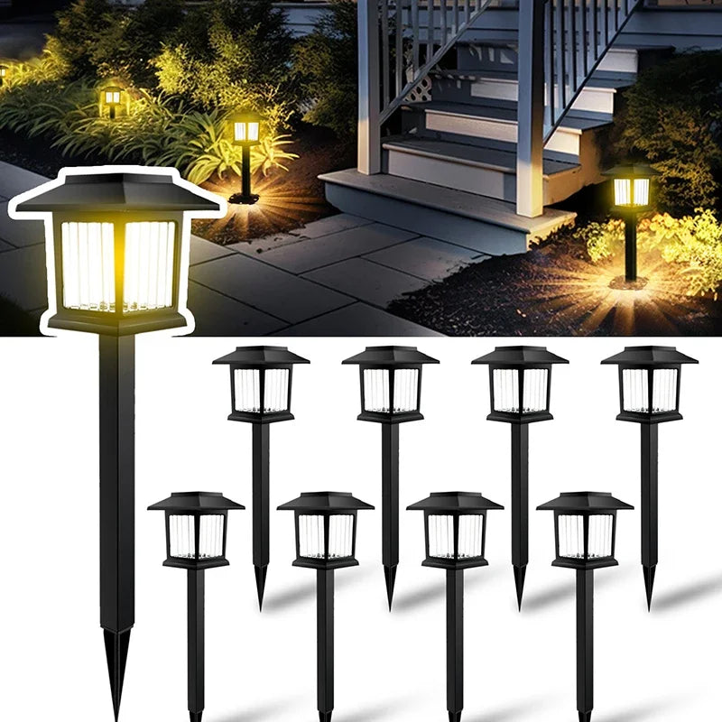 Solar Pathway Light 2PCS – LED Waterproof Walkway