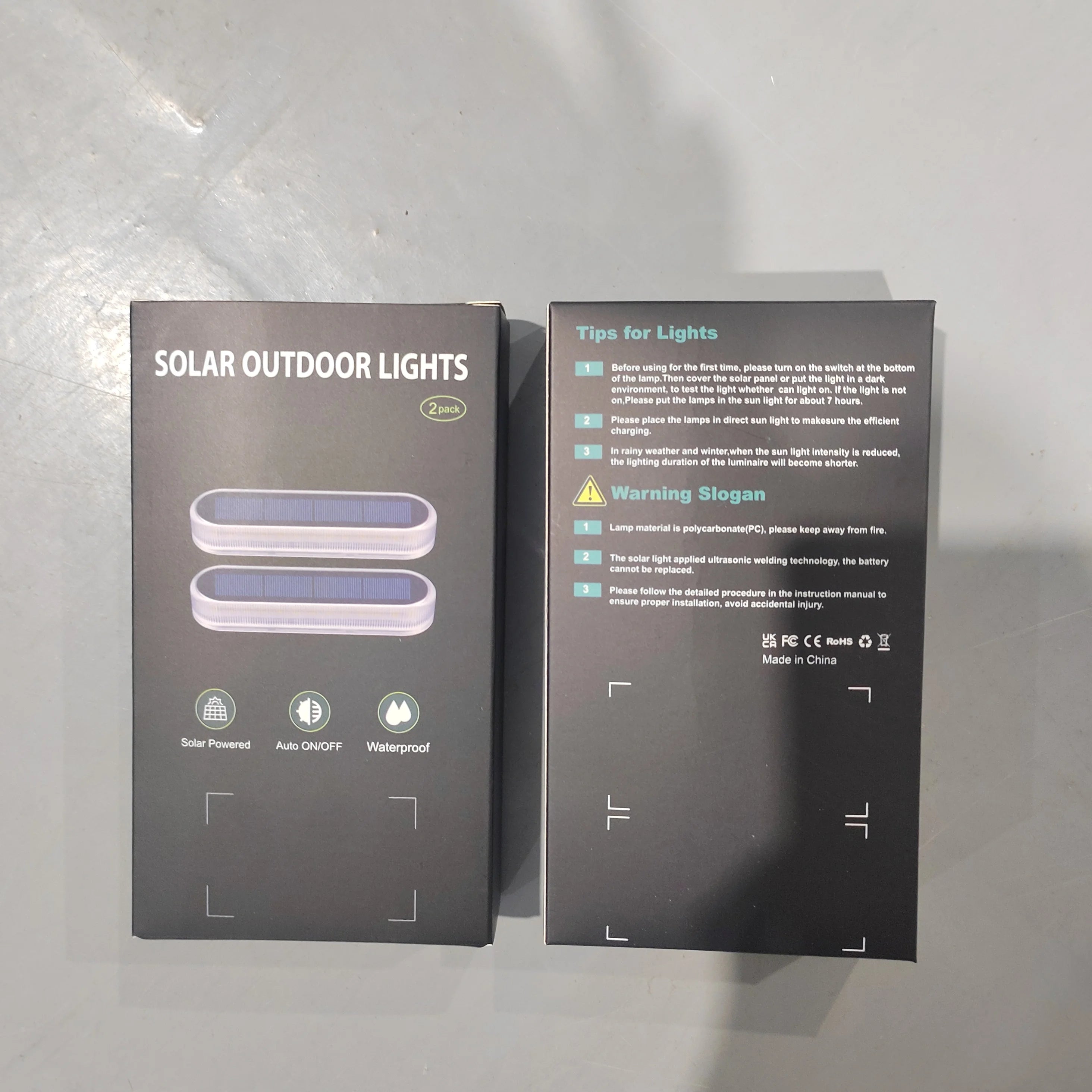 Solar Step Path Light Bar – LED IP68 Warm White Driveway