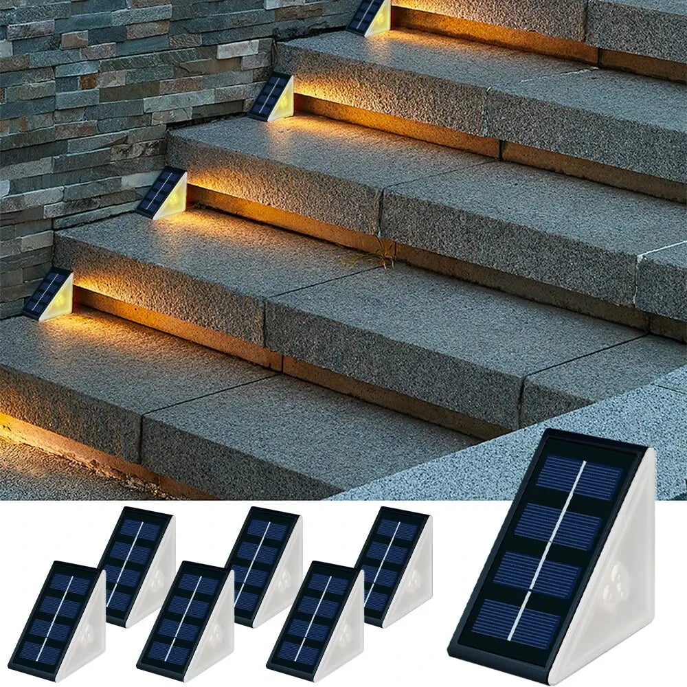 Solar Step Light RGB – Warm White IP67 Waterproof Auto On