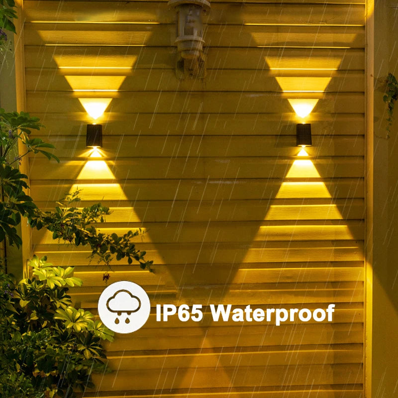 Solar Wall Porch Light – LED Waterproof Outdoor Villa Patio Decor